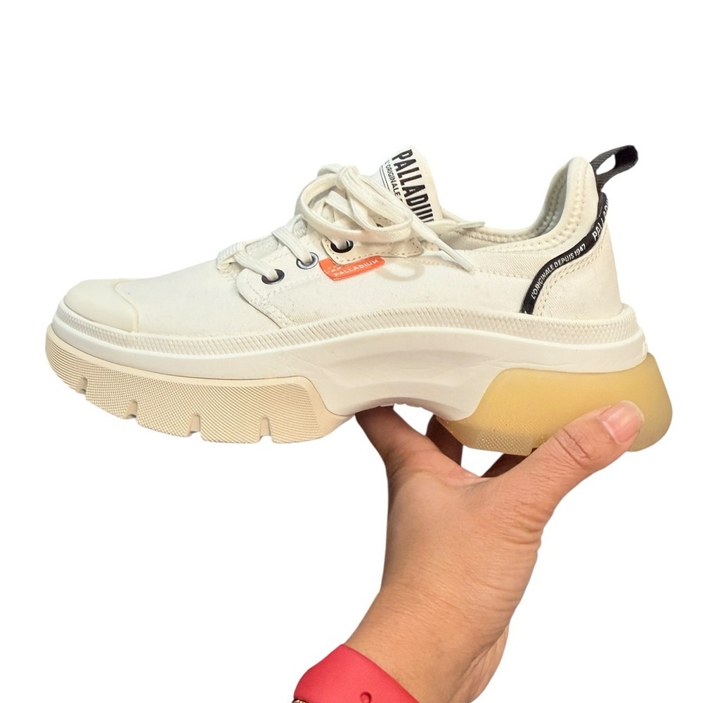 Palladium Pallawave Lo Metro Sneaker, White, 7 - Picture 2 of 9